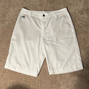 Men’s White Athletic Golf Shorts